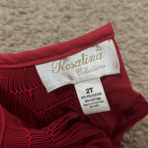 Elegant Red Kids Dress - Picture 2 of 5